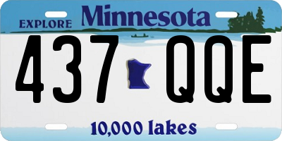 MN license plate 437QQE