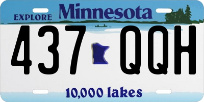 MN license plate 437QQH