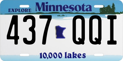 MN license plate 437QQI