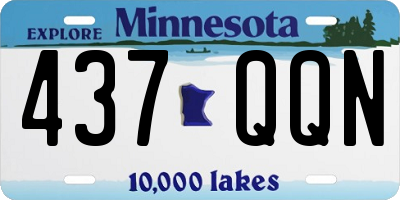 MN license plate 437QQN