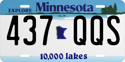MN license plate 437QQS