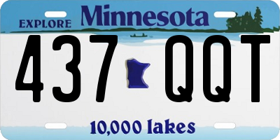 MN license plate 437QQT