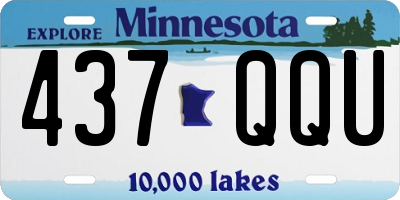MN license plate 437QQU