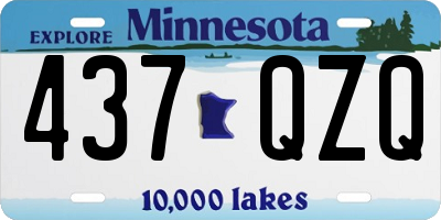 MN license plate 437QZQ