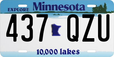 MN license plate 437QZU