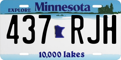 MN license plate 437RJH