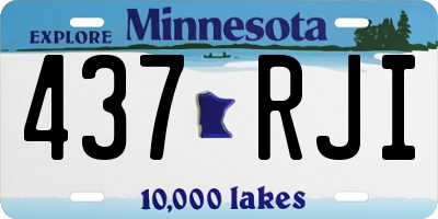 MN license plate 437RJI