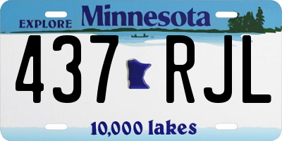 MN license plate 437RJL