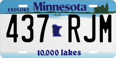 MN license plate 437RJM