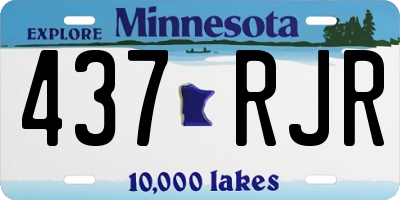 MN license plate 437RJR