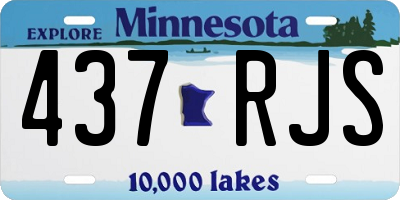 MN license plate 437RJS