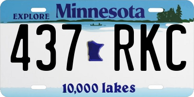 MN license plate 437RKC