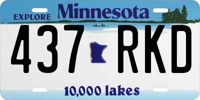 MN license plate 437RKD