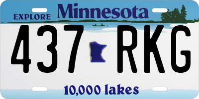 MN license plate 437RKG