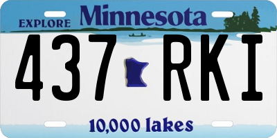MN license plate 437RKI