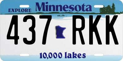 MN license plate 437RKK