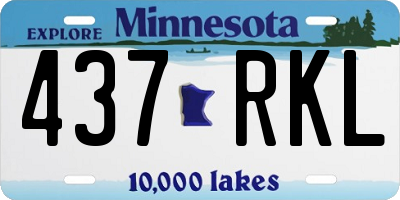 MN license plate 437RKL