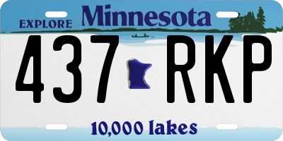 MN license plate 437RKP