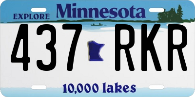 MN license plate 437RKR