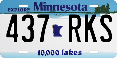 MN license plate 437RKS