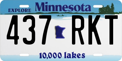 MN license plate 437RKT