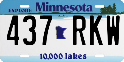 MN license plate 437RKW