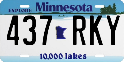 MN license plate 437RKY