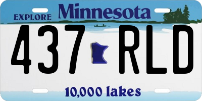 MN license plate 437RLD