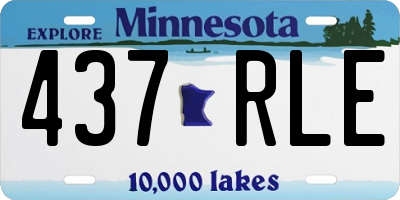 MN license plate 437RLE