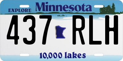 MN license plate 437RLH