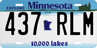 MN license plate 437RLM