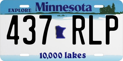 MN license plate 437RLP