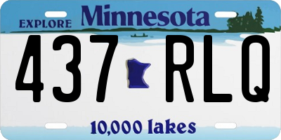 MN license plate 437RLQ