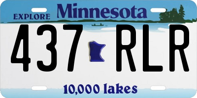 MN license plate 437RLR