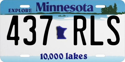 MN license plate 437RLS