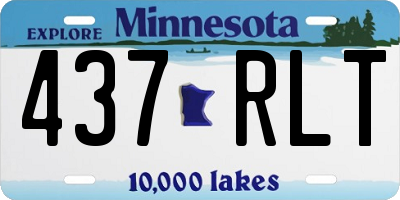 MN license plate 437RLT