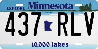 MN license plate 437RLV