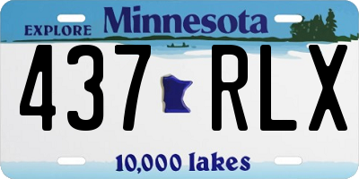 MN license plate 437RLX