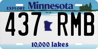 MN license plate 437RMB