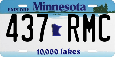 MN license plate 437RMC