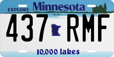 MN license plate 437RMF