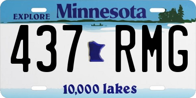 MN license plate 437RMG