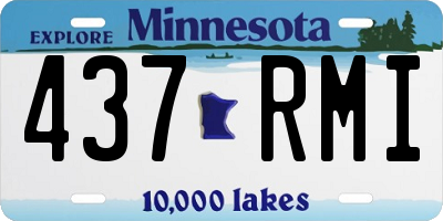 MN license plate 437RMI