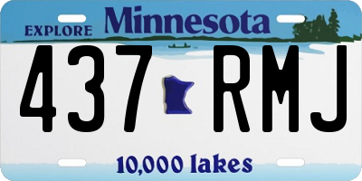 MN license plate 437RMJ
