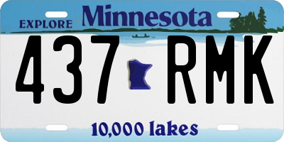 MN license plate 437RMK