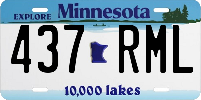 MN license plate 437RML