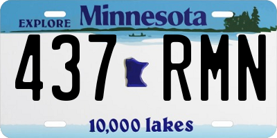 MN license plate 437RMN