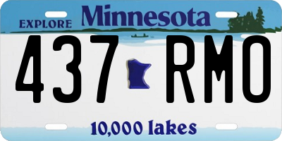 MN license plate 437RMO