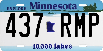 MN license plate 437RMP