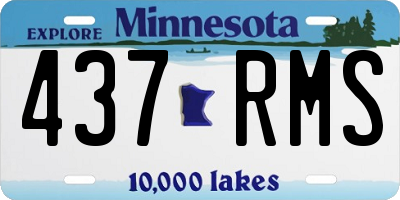 MN license plate 437RMS
